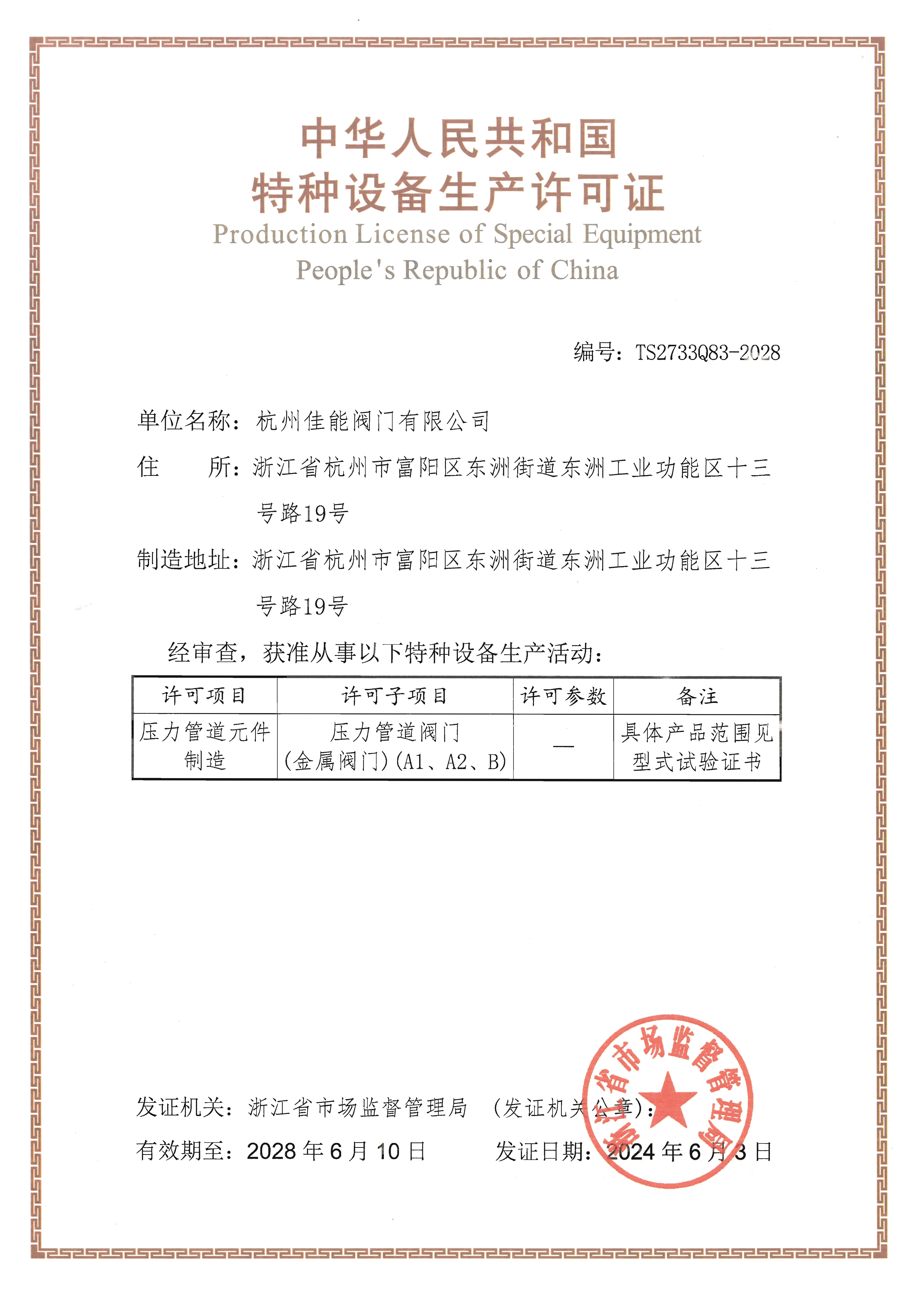 Production License
